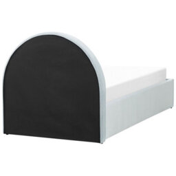 Beliani Kids Ottoman Bed Velvet Anet 90 X 200 Cm (Eu Single) Light Blue - thumbnail 7