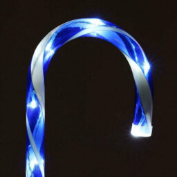 Pack Of 4 Candy Cane Led Pathway Markers, Mains Operated And Easy To Install For Festive Lighting - thumbnail 6