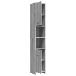 Vidaxl Bathroom Cabinet Grey Sonoma 30X30X183.5 Cm Engineered Wood - thumbnail 5