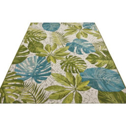 The Rugs Flair Indoor Outdoor Rug And Runner Tropical Flatweave Patio Rug In Green - thumbnail 4