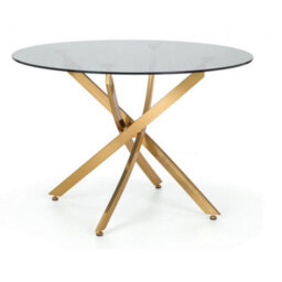 Ashfield Montero Round Table & 4 Hadid Green Dining Chairs - thumbnail 3