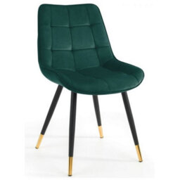 Ashfield Montero Round Table & 4 Hadid Green Dining Chairs - thumbnail 2