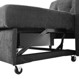 Abrihome 2 Seater Pull Out Sofa Bed Multi Functional Sleeper Loveseat With Cup Holders, Convertible Fold Out Guest Couch, Space Saving - thumbnail 8