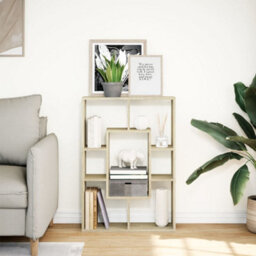 Berkfield Bookcase Sonoma Oak 63X20X90 Cm Engineered Wood - thumbnail 3
