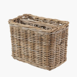 Pacific Lifestyle Tobs Grey Kubu Rattan Magazine Basket - thumbnail 4