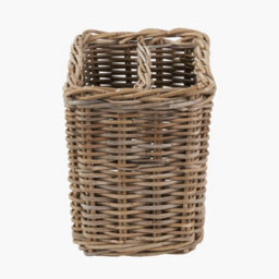Pacific Lifestyle Tobs Grey Kubu Rattan Magazine Basket - thumbnail 5