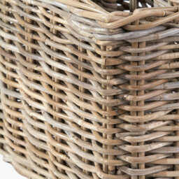 Pacific Lifestyle Tobs Grey Kubu Rattan Magazine Basket - thumbnail 7