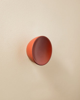 Cosmic Towel Hook, Coat Hook, Round Handle, Round Knob, Brown, Award-Winning Design, Geyser Collection - image 1