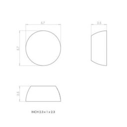Cosmic Towel Hook, Coat Hook, Round Handle, Round Knob, Brown, Award-Winning Design, Geyser Collection - thumbnail 7