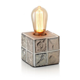 Auraglow Mysa Fossil Sea Shell Effect Stone Table Desk Lamp - Pacifico - With Ag549 - thumbnail 8
