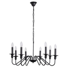 Thehotsale Metal Vintage Style 8-Light Candle Pendant Light 74Cm Dia X 186Cm H - thumbnail 7