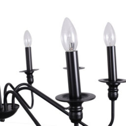 Thehotsale Metal Vintage Style 8-Light Candle Pendant Light 74Cm Dia X 186Cm H - thumbnail 5