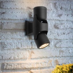 Long Life Lamps Company Black Outdoor Double Wall Light Adjustable Ip54 External Directional Spot Lamp Zlc372B - thumbnail 6