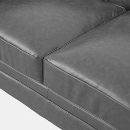 Furniture in Fashion Hertford Chesterfield Faux Leather 2 Seater Sofa In Vintage Grey - thumbnail 7