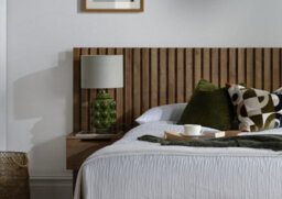 Oak Finish Ottoman Hotel Bed Frame - Double - thumbnail 4