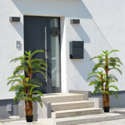 Outsunny 2 Pack Artificial Fern Plant Fake Tree For Home Office, 150Cm - thumbnail 1