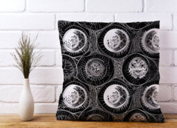 Warren Reed Designer Black White Moon And Sun Cushions 45Cm X 45Cm - thumbnail 2