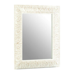 Orsina Zelma Antique White And Brush Gold Wall Mirror - thumbnail 2