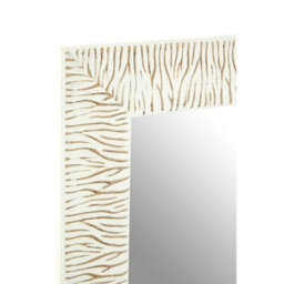 Orsina Zelma Antique White And Brush Gold Wall Mirror - thumbnail 3