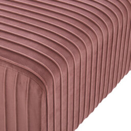 Beliani Upholstered Bench Paterson Velvet Pink - thumbnail 6