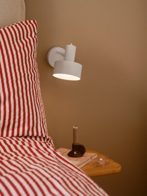 Nordlux Matis Metal Wall Light White,plug In Or Mains - image 1