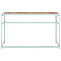 Beliani Garden Bar Table Avetrana 150 Cm 50 Cm Light Green - thumbnail 4