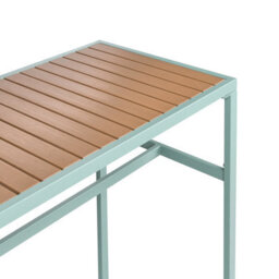 Beliani Garden Bar Table Avetrana 150 Cm 50 Cm Light Green - thumbnail 5