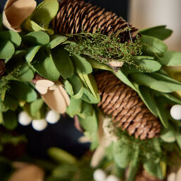 Dibor Traditional Forest Green Front Door Autumn Wreath Winter Spring Wreath 35Cm - thumbnail 4