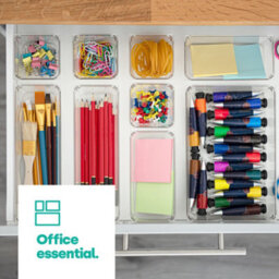 Livivo 4 Compartment Drawer Desk Organiser Clear Plastic - thumbnail 9