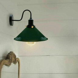 Green Ceiling Light Shade, Vintage Metal 22Cm Cone Shaped Lamp Shades Easy Fit Ceiling Pendant Lightshade For Living Rooms - thumbnail 6