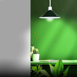 Green Ceiling Light Shade, Vintage Metal 22Cm Cone Shaped Lamp Shades Easy Fit Ceiling Pendant Lightshade For Living Rooms - thumbnail 5