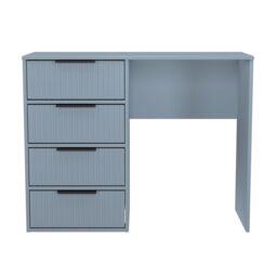 Ancona Matt Denim Blue 4 Drawer Non-Extendable Dressing Table (H)759mm (W)970mm (D)392mm - thumbnail 2