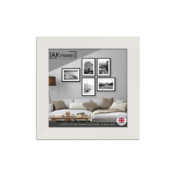"AK Frames 6X6"" White Poster Frame - Modern Picture Frame For Wall Art, Prints And Photos - Durable And Stylish Display Frame" - thumbnail 1