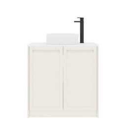 Royal Bathrooms Royal Bathroom Elmore 800mm Classic White Freestanding Bathroom Vanity Unit 2 Door Plain White Worktop With Round Basin - thumbnail 7