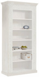 Dorel Home Malati 6 Shelf Bookcase In Mango Wood Cream - thumbnail 3