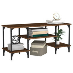 Berkfield Tv Cabinet Brown Oak 102X35X45.5 Cm Engineered Wood - thumbnail 4
