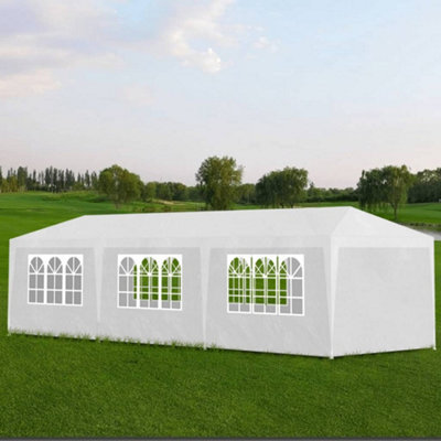 Walplus Party Tent Garden Gazebo Canopy 3X9 M White - image 1