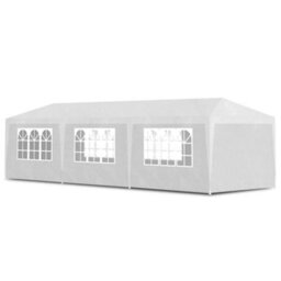 Walplus Party Tent Garden Gazebo Canopy 3X9 M White - thumbnail 2