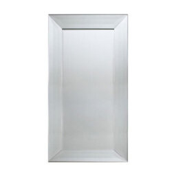 Xample Gallery Ferrara Leaner Mirror 91 X 182Cm - Silver Finish Wide Bevelled Frame, Large Rectangular Wall Or Floor Mirror - thumbnail 4