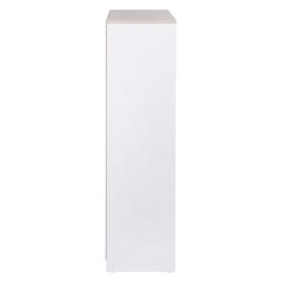 Hadwell Matt White Oak Effect 3 Shelf Rectangular Bookcase, (H)1065mm (W)800mm - thumbnail 4
