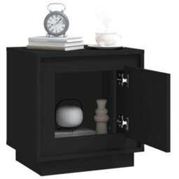 Vidaxl Bedside Cabinets 2 Pcs Black 44X35X45 Cm Engineered Wood - thumbnail 5