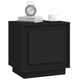 Vidaxl Bedside Cabinets 2 Pcs Black 44X35X45 Cm Engineered Wood - thumbnail 4