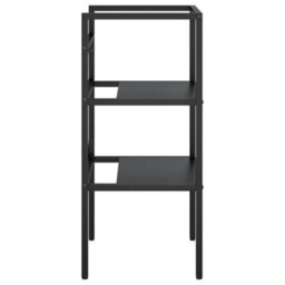 Berkfield Bathroom Washbasin Frame Black 40X38X83 Cm Iron - thumbnail 4