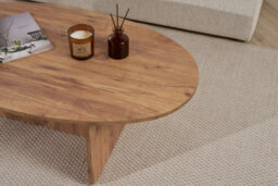 Decortie Orba Oval Coffee Table Rustic Oak Effect 120 X 65 X 40 Cm - thumbnail 6