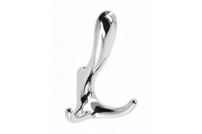 B2C Coat Hat Hooks Twin Robe Door Dress Bathroom Towel Bag Wall Hanger Chrome Cordoba - image 1