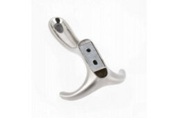 B2C Coat Hat Hooks Twin Robe Door Dress Bathroom Towel Bag Wall Hanger Chrome Cordoba - thumbnail 5
