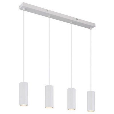 Luminosa Lighting Luminosa James Bar Pendant Ceiling Light White Matt 4X Gu10 - image 1