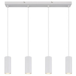 Luminosa Lighting Luminosa James Bar Pendant Ceiling Light White Matt 4X Gu10 - thumbnail 3