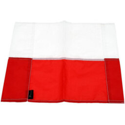 Precision Single All Weather Football Corner Flag -Red & White - Outdoor Polyester