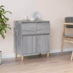 Berkfield Elegant Sideboard Grey Sonoma 60X35X70 Cm Engineered Wood - thumbnail 2
